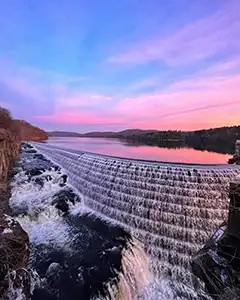 Croatan National Forest along the Neuse and Trent Rivers of North Carolina in fall